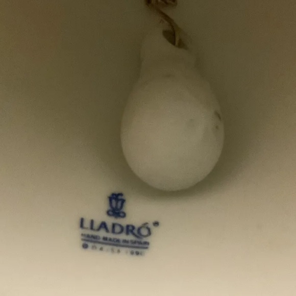 Llardo 1991 Porcelain Christmas Bell Campanita Navidad Made In Spain - Picture 6 of 8